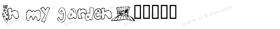 In my garden字体转换